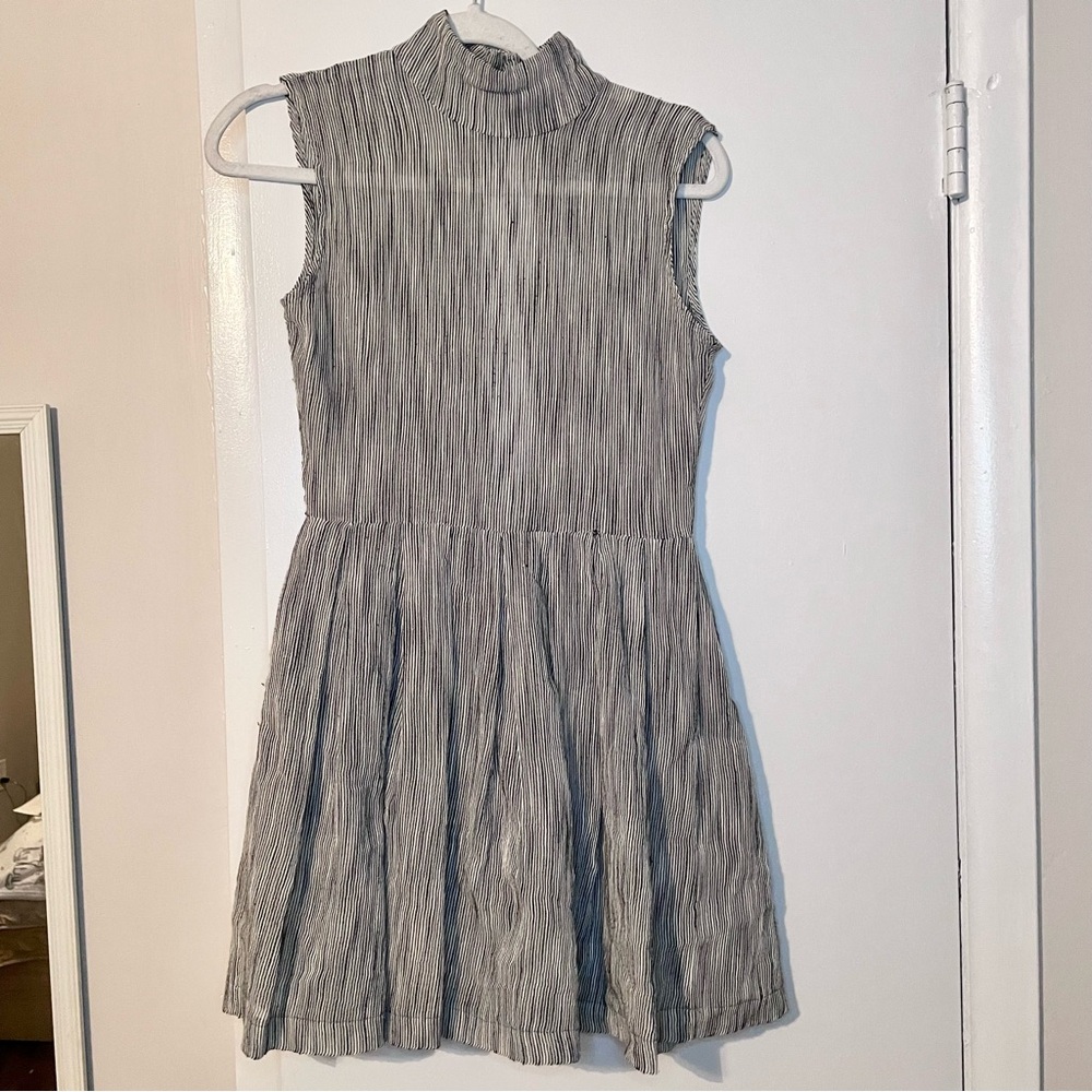 Opening Ceremony Black and White Pleated Dress